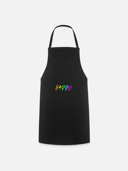 Happy - Kochschürze - Schwarz