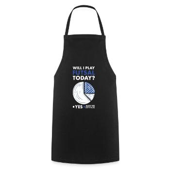 Sport Will I Play Futsal - Cooking Apron - black - Front - AI Model Male 185 dark (185cm)