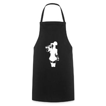 Girl drink Happy St. Patrick's day - Tablier de cuisine - noir - Devant - AI Model Male 185 dark (185cm)