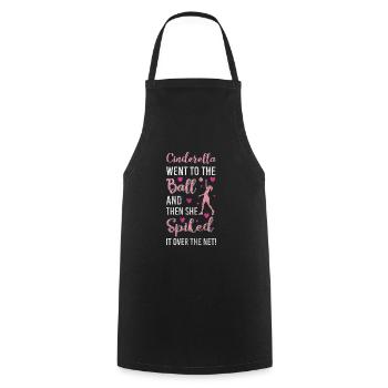 Volleyball game Training Beach volleyball - Cooking Apron - black - Front - AI Model Male 185 dark (185cm)
