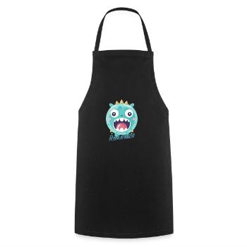 Little Monster (mit Text) - Kochschürze - Schwarz - Vorne - AI Model Male 185 dark (185cm)