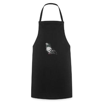 Pigeon Bird Bird Lover Birdwatcher - Cooking Apron - black - Front - AI Model Male 185 dark (185cm)