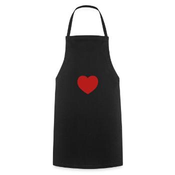Love tit - Kochschürze - Schwarz - Vorne - AI Model Male 185 dark (185cm)