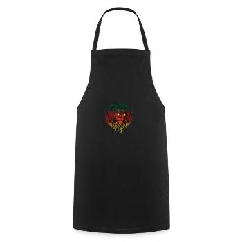 Cameroon - Cooking Apron - black - Front - AI Model Male 185 dark (185cm)