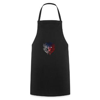 Tschechische Republik - Kochschürze - Schwarz - Vorne - AI Model Male 185 dark (185cm)