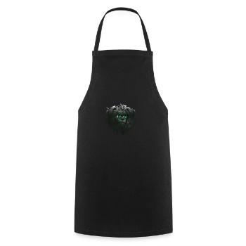 Pakistan - Cooking Apron - black - Front - AI Model Male 185 dark (185cm)