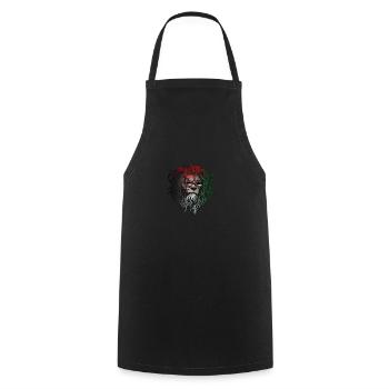 Western Sahara - Cooking Apron - black - Front - AI Model Male 185 dark (185cm)