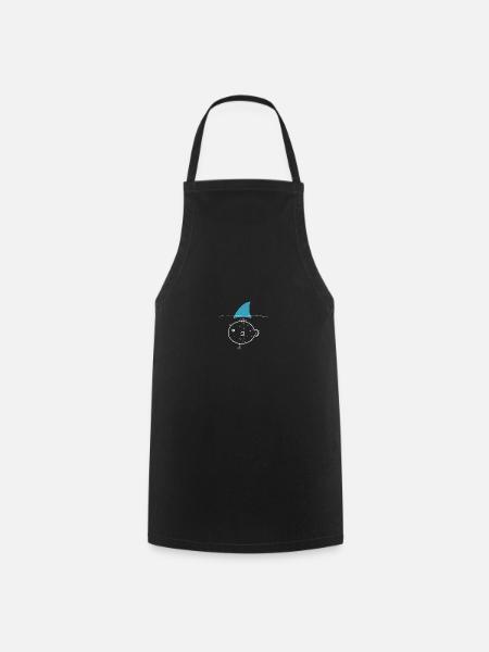 fisch Haifischflosse - Kochschürze - Schwarz