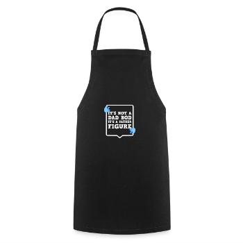 It's Not A Dad Bod It's A Father Figure - Cooking Apron - black - Front - AI Model Male 185 dark (185cm)