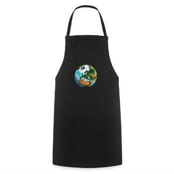 PlanetEU (en anglais seulement) - Tablier de cuisine - noir - Devant - AI Model Male 185 dark (185cm)