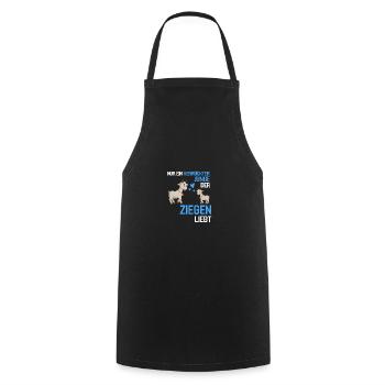 Bauernhof Tier Jungen Tierliebhaber Geschenk Ziege - Kochschürze - Schwarz - Vorne - AI Model Male 185 dark (185cm)