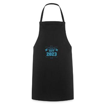 Geburt Geschenk Unwiderstehlich seit 2023 - Kochschürze - Schwarz - Vorne - AI Model Male 185 dark (185cm)