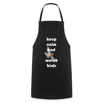 Bird Watching Birds Watching Birding Bird - Cooking Apron - black - Front - AI Model Male 185 dark (185cm)