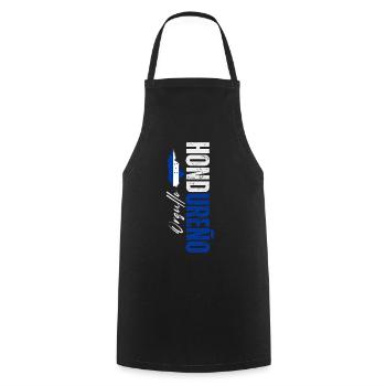 Orgueil honduriens, design vertical - Tablier de cuisine - noir - Devant - AI Model Male 185 dark (185cm)