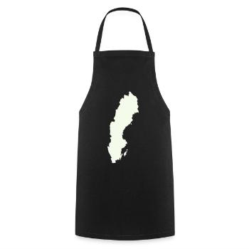 Schweden Silhouette Print - Kochschürze - Schwarz - Vorne - AI Model Male 185 dark (185cm)