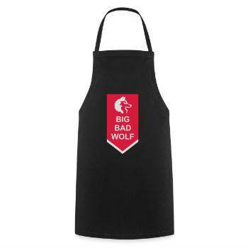 big bad wolf quote - Cooking Apron - black - Front - AI Model Male 185 dark (185cm)