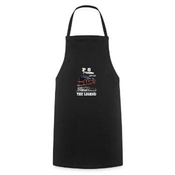 Steam locomotive steam locomotive P8 the legend - Cooking Apron - black - Front - AI Model Male 185 dark (185cm)