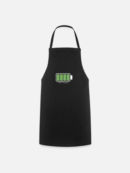 Charged battery - Cooking Apron - black