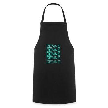 Gift for Benno - Cooking Apron - black - Front - AI Model Male 185 dark (185cm)