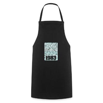 1983 - Cooking Apron - black - Front - AI Model Male 185 dark (185cm)