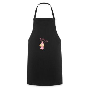 Gute Fee Märchenwesen Fabelwesen Fairy - Kochschürze - Schwarz - Vorne - AI Model Male 185 dark (185cm)