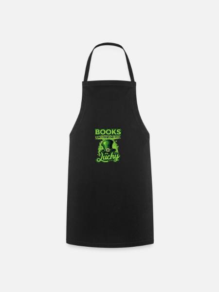 Les livres font que tous les jours se sentent chanceux la Saint-Patrick - Tablier de cuisine - noir