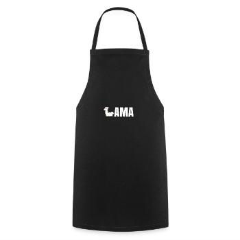 lama - Cooking Apron - black - Front - AI Model Male 185 dark (185cm)