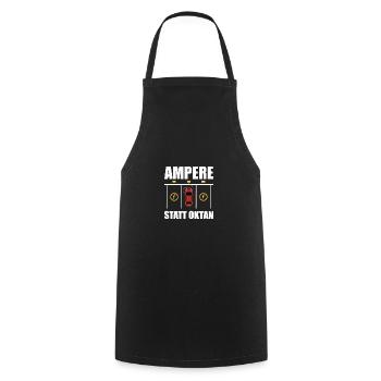 E-Auto Strom Energiewende Geschenk - Cooking Apron - black - Front - AI Model Male 185 dark (185cm)
