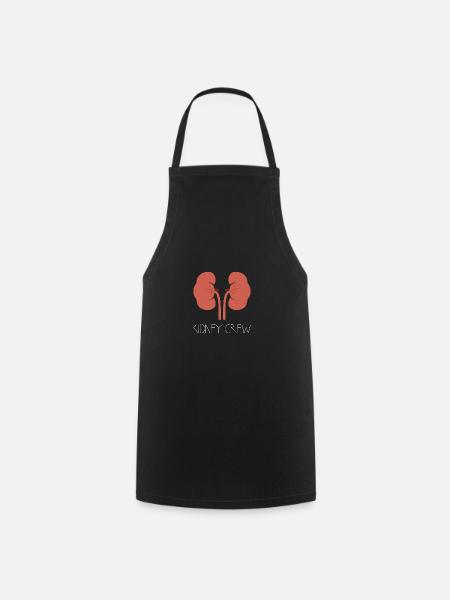 Don de greffe de rein de donneur d’organes - Tablier de cuisine - noir