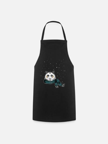Winter bear - Cooking Apron - black
