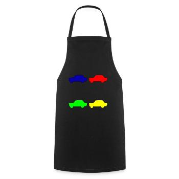   coloré - Tablier de cuisine - noir - Devant - AI Model Male 185 dark (185cm)