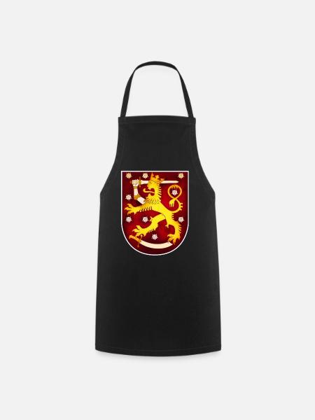 Suomen Leijonan vaakuna - Esiliina - musta