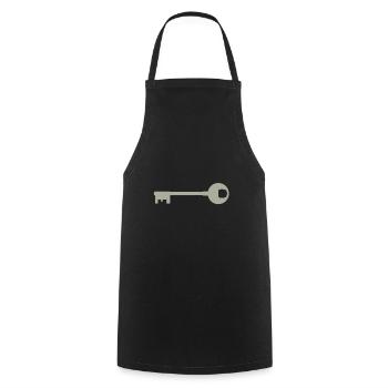 key - Cooking Apron - black - Front - AI Model Male 185 dark (185cm)
