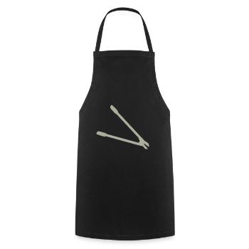 Idée cadeau Sécateur - Tablier de cuisine - noir - Devant - AI Model Male 185 dark (185cm)