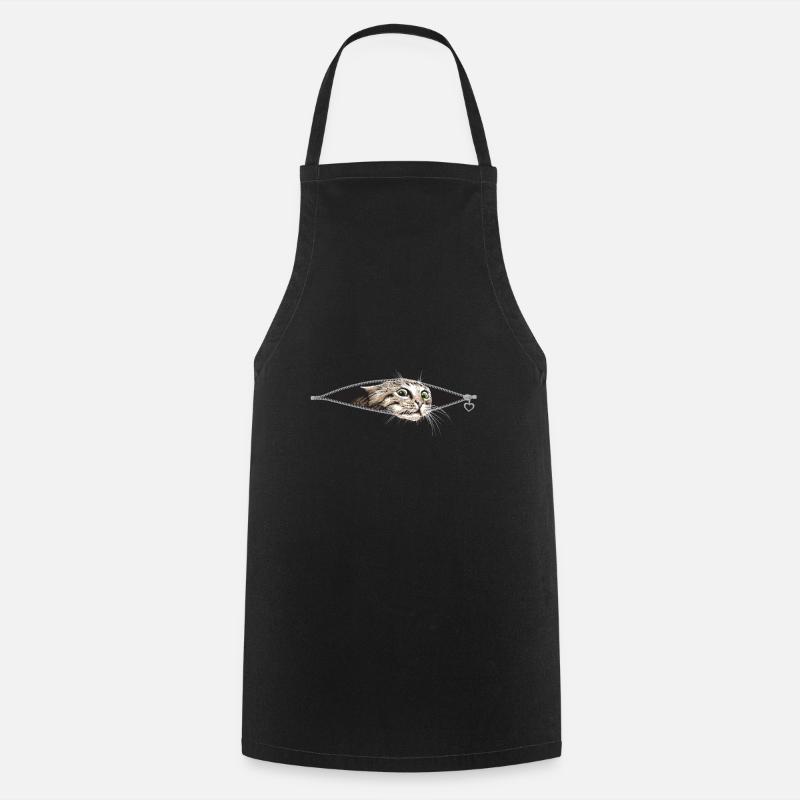 Chat Chats - Tablier de cuisine - noir