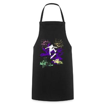Skater - Cooking Apron - black - Front - AI Model Male 185 dark (185cm)