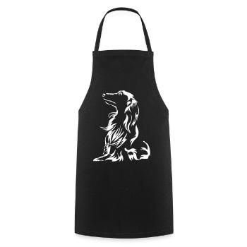 Teckel « Black Edition » - Tablier de cuisine - noir - Devant - AI Model Male 185 dark (185cm)