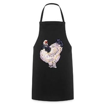 Brahma poules poules ferme agriculteur poulet coq - Tablier de cuisine - noir - Devant - AI Model Male 185 dark (185cm)