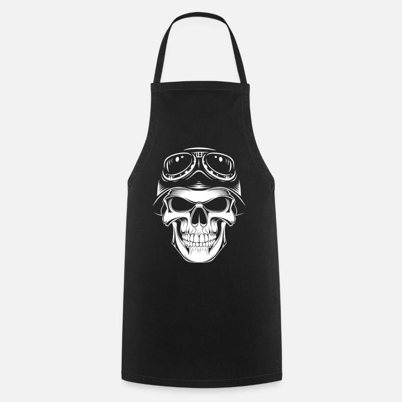 Skull Rider - Cooking Apron - black