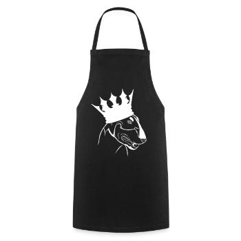 BULLTERRIER BULL TERRIER - Cooking Apron - black - Front - AI Model Male 185 dark (185cm)