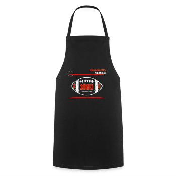 Kansas City American Football Team Design - Cooking Apron - black - Front - AI Model Male 185 dark (185cm)