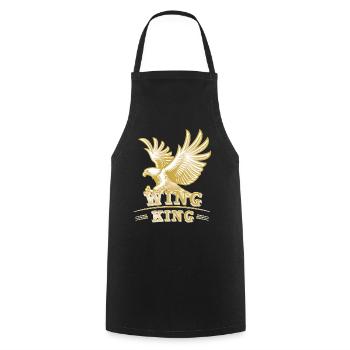Wing King Motorcycle Goldwing Design - Cooking Apron - black - Front - AI Model Male 185 dark (185cm)