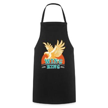 Wing King Goldwing Motorcycle Design - Cooking Apron - black - Front - AI Model Male 185 dark (185cm)