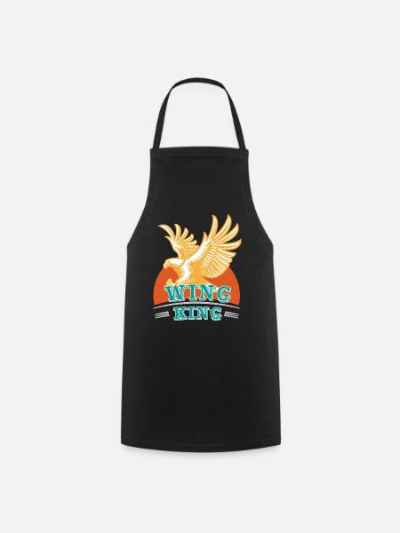Wing King Goldwing Motorcycle Design - Cooking Apron - black