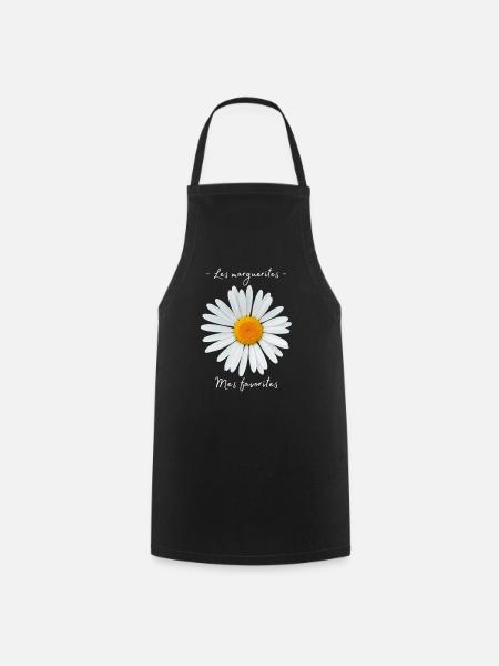 Mes Favorites - Cadeau Grande Marguerite - Tablier de cuisine - noir