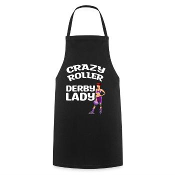 Roller Derby | Entraîneur d’équipe de joueurs sportifs - Tablier de cuisine - noir - Devant - AI Model Male 185 dark (185cm)