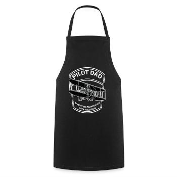 Pilots Dad Unique gift idea for dad - Cooking Apron - black - Front - AI Model Male 185 dark (185cm)