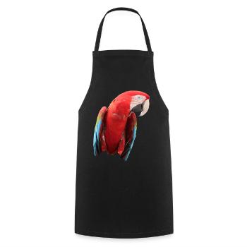 Papageien Vogel T-shirt Geschenk - Kochschürze - Schwarz - Vorne - AI Model Male 185 dark (185cm)