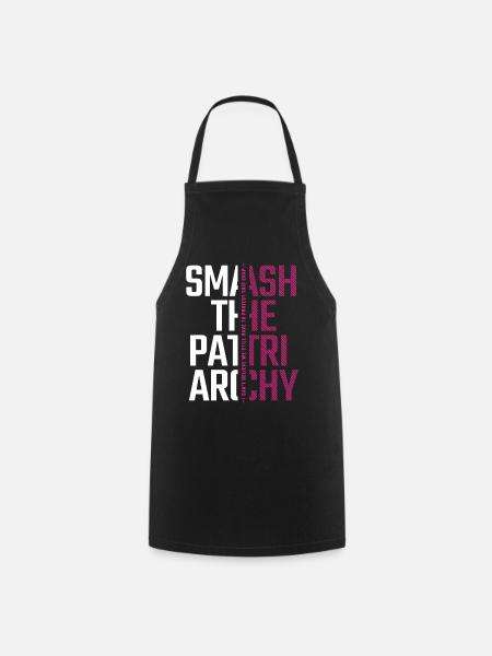 Smash the Patriarchy - Kampf um Gleichberechtigung - Kochschürze - Schwarz