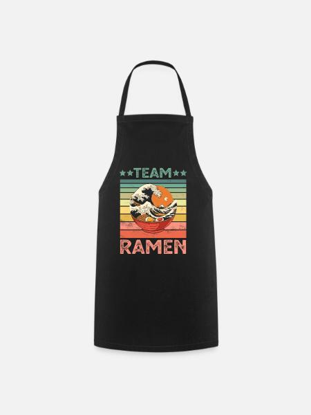 Nouilles ramen - Tablier de cuisine - noir